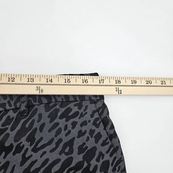 Equipment Animal Print Flare Pants In Black Women's 12 Silk Relaxed Boho Party - Picture 7 of 9